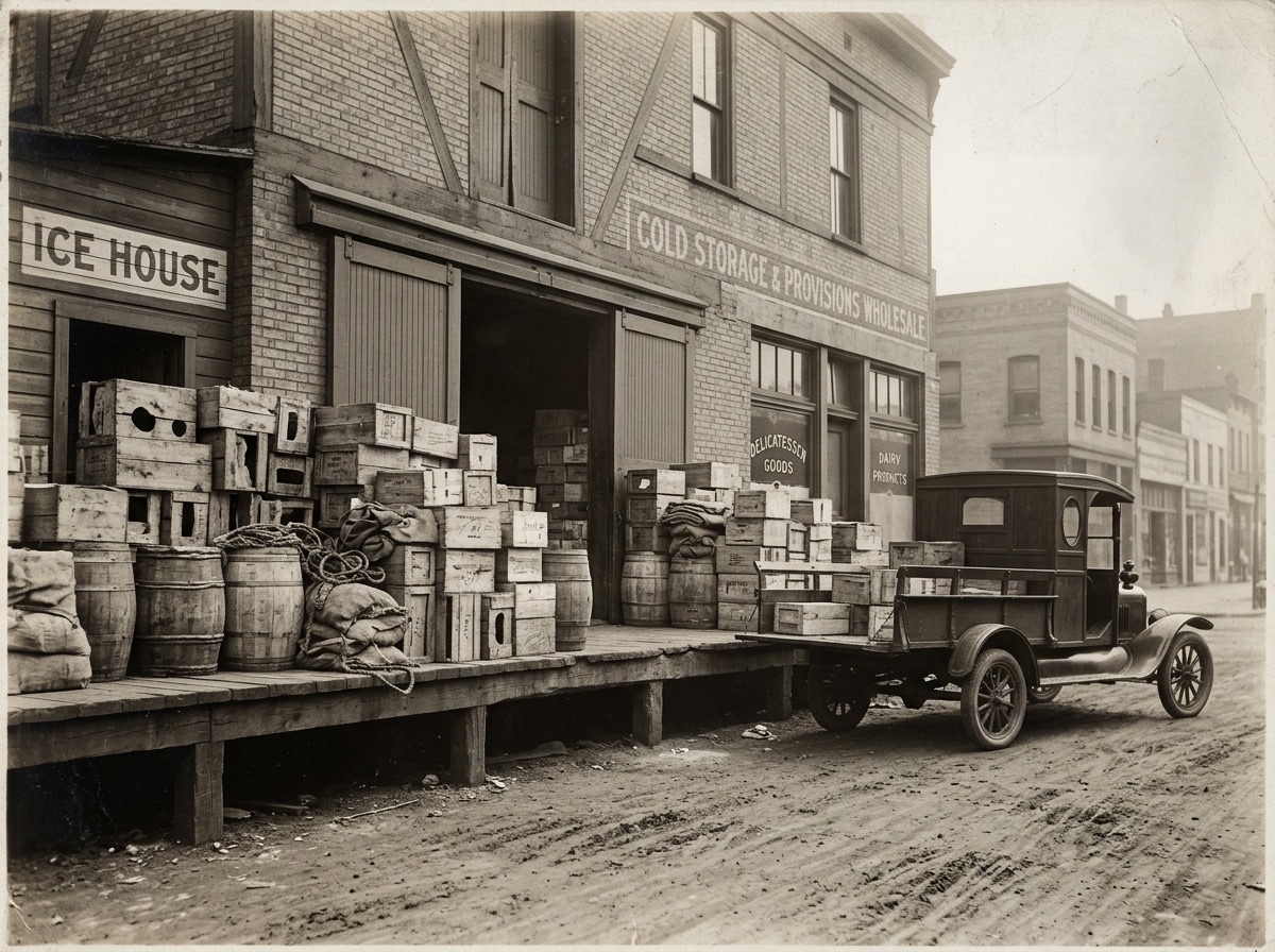 A 1920s refrigerated provisions and deli warehouse